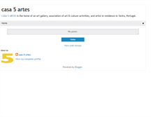 Tablet Screenshot of casa5artes.blogspot.com