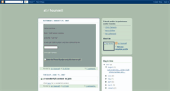 Desktop Screenshot of alhounsell.blogspot.com