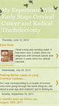 Mobile Screenshot of myexperiencewithcervicalcancer.blogspot.com