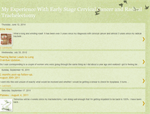 Tablet Screenshot of myexperiencewithcervicalcancer.blogspot.com