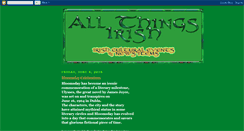 Desktop Screenshot of jimsallthingsirish.blogspot.com