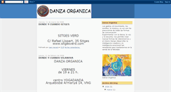 Desktop Screenshot of danzaorganica.blogspot.com