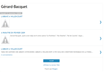 Tablet Screenshot of gerard-bacquet.blogspot.com