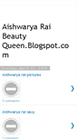 Mobile Screenshot of aishwaryaraibeautyqueen.blogspot.com