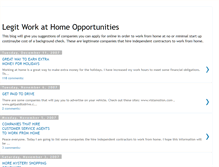 Tablet Screenshot of legitimateworkathomeopportunities.blogspot.com