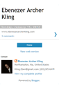 Mobile Screenshot of ebenezerarcherkling.blogspot.com