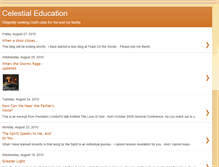 Tablet Screenshot of celestialeducationinthehome.blogspot.com