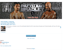 Tablet Screenshot of pacquiaovsbradleylive-stream.blogspot.com