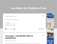 Tablet Screenshot of notes-law.blogspot.com