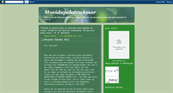 Desktop Screenshot of movidapeloteuamor.blogspot.com