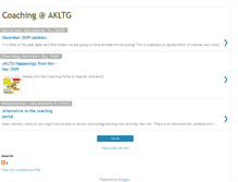 Tablet Screenshot of akltgcoaching.blogspot.com