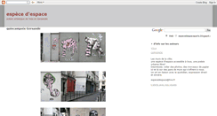 Desktop Screenshot of especedespaceparis.blogspot.com