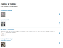 Tablet Screenshot of especedespaceparis.blogspot.com