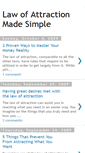 Mobile Screenshot of law-of-attraction-made-simple.blogspot.com