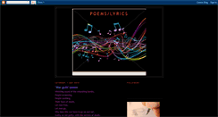 Desktop Screenshot of krissi-poems-lyrics.blogspot.com