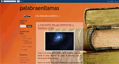 Desktop Screenshot of palabraenllamas.blogspot.com