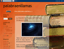 Tablet Screenshot of palabraenllamas.blogspot.com