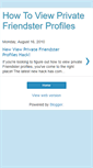 Mobile Screenshot of howtoviewprivatefriendsterprofiles.blogspot.com