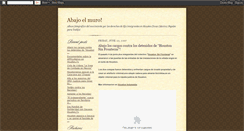 Desktop Screenshot of abajoelmuro.blogspot.com