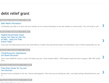 Tablet Screenshot of debtreliefgrant-tip.blogspot.com