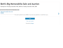 Tablet Screenshot of bethsbigmemorabiliasaleauction.blogspot.com