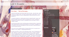Desktop Screenshot of lostinecuador.blogspot.com