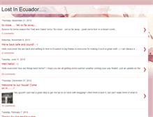 Tablet Screenshot of lostinecuador.blogspot.com