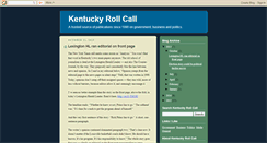 Desktop Screenshot of kentuckyrollcall.blogspot.com