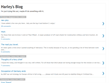 Tablet Screenshot of harleysblog.blogspot.com