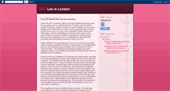 Desktop Screenshot of lee-inlondon.blogspot.com