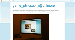 Desktop Screenshot of game-philosophy.blogspot.com