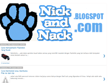 Tablet Screenshot of nick-and-nack.blogspot.com