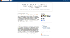 Desktop Screenshot of dellcomplaints.blogspot.com