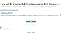 Tablet Screenshot of dellcomplaints.blogspot.com