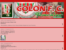 Tablet Screenshot of colonfcfemenino.blogspot.com