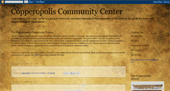 Desktop Screenshot of copperopoliscommunitycenter.blogspot.com