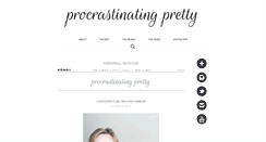 Desktop Screenshot of procrastinatingpretty.blogspot.com