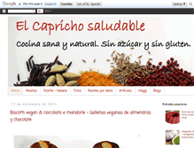 Tablet Screenshot of elcaprichosaludable.blogspot.com