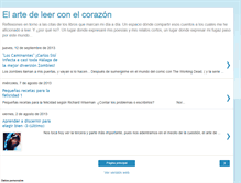 Tablet Screenshot of elartedeleerconelcorazon.blogspot.com