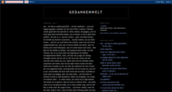 Desktop Screenshot of gedankenwelt.blogspot.com
