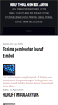 Mobile Screenshot of huruftimbulgntec.blogspot.com