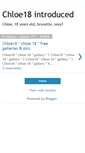 Mobile Screenshot of chloe18-introduced.blogspot.com