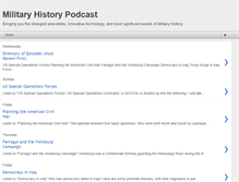 Tablet Screenshot of militaryhistorypodcast.blogspot.com