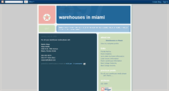 Desktop Screenshot of miamiwarehouses.blogspot.com