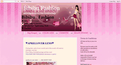 Desktop Screenshot of bibibufashion.blogspot.com