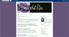 Desktop Screenshot of cateontherun.blogspot.com