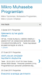 Mobile Screenshot of mikromuhasebe.blogspot.com