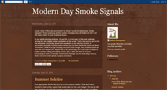 Desktop Screenshot of moderndaysmokesignals.blogspot.com