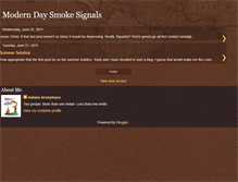 Tablet Screenshot of moderndaysmokesignals.blogspot.com