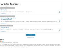 Tablet Screenshot of aisforapplique.blogspot.com